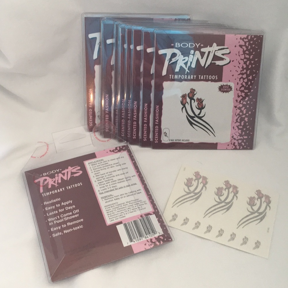 Temporary body art tattoos 10 pkgs